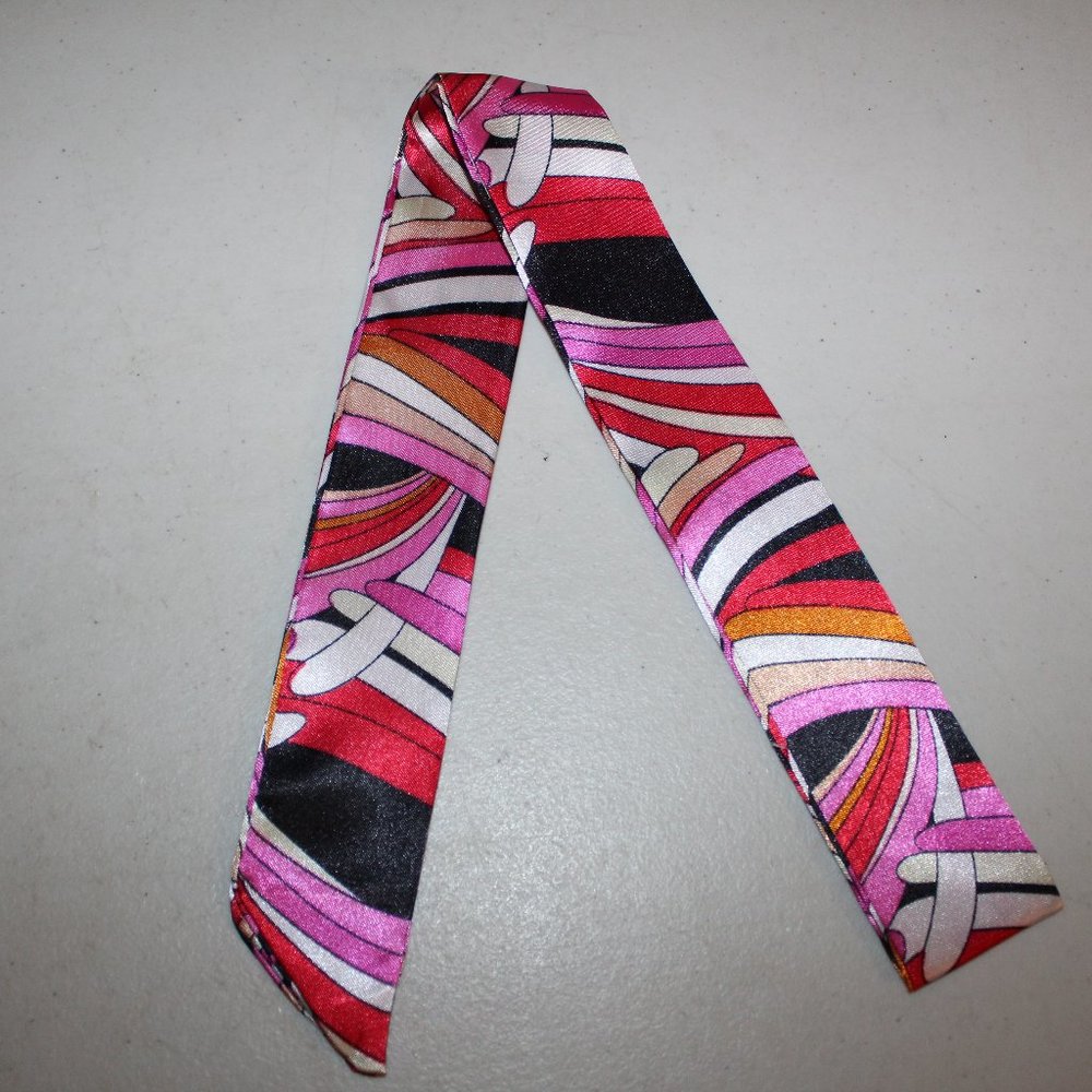 NEW HANDBAG HANDLE SCARF HEAD BAND NECK SCARF BEAUTIFUL COLOR PATTERN - Picture 1 of 3